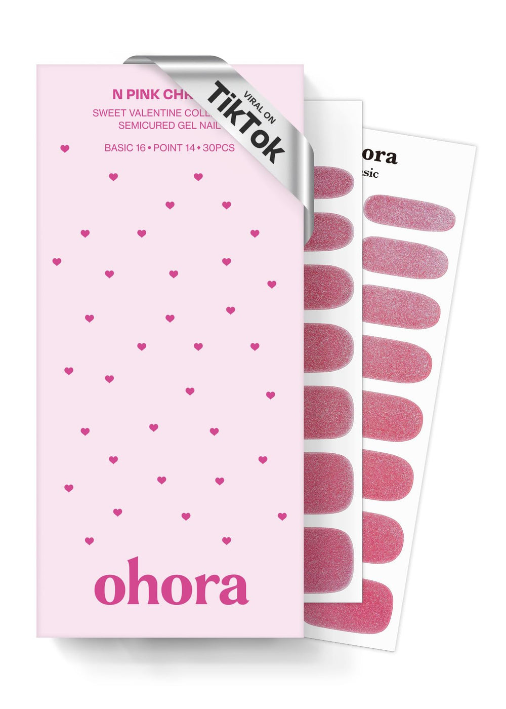 Ohora N Pink Chrome strip close-up showing vibrant chrome finish for home use.