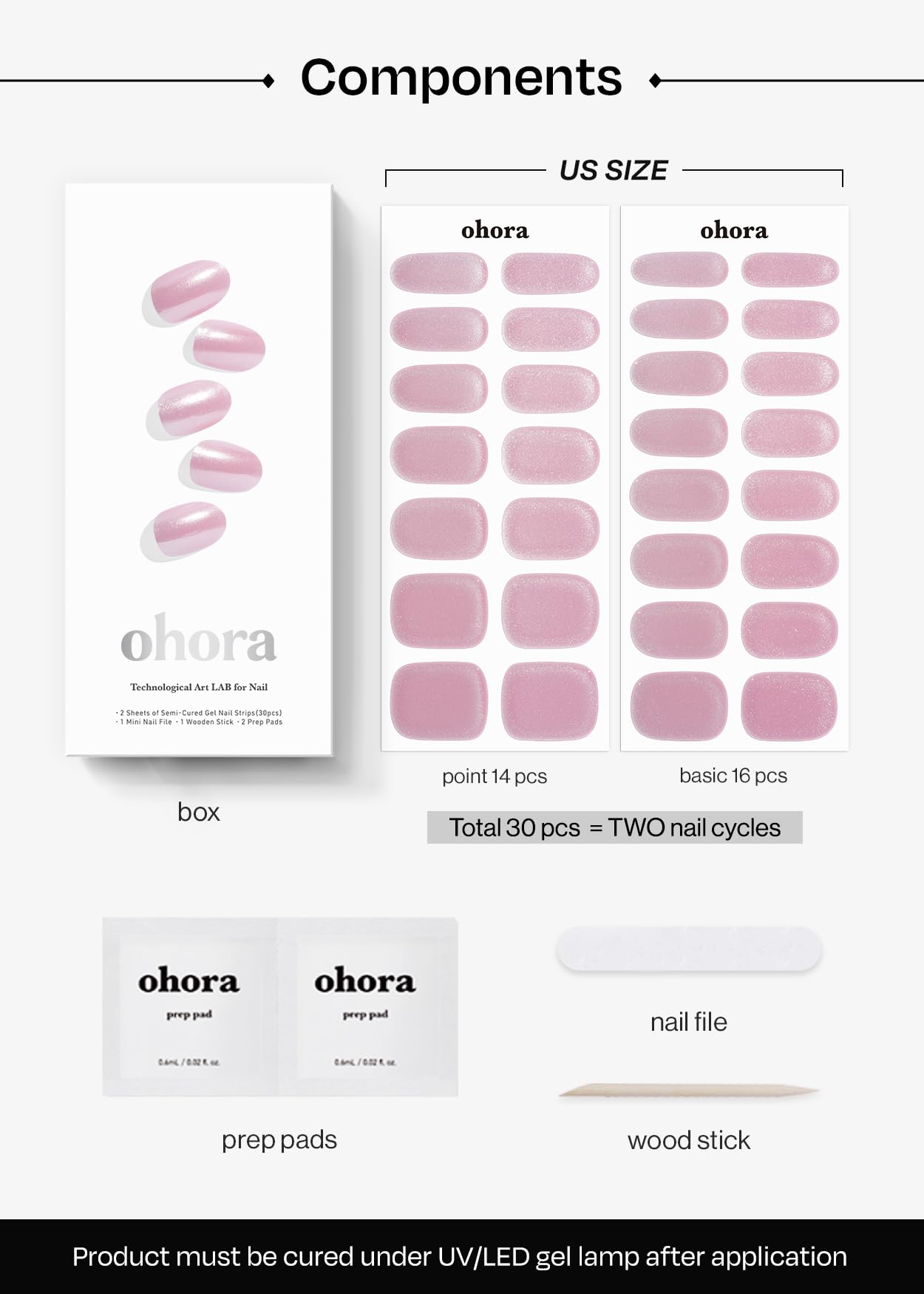 Ohora N Baby Pink Chrome removal is quick and gentle.