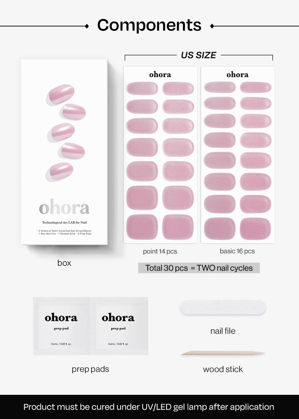 Ohora N Baby Pink Chrome removal is quick and gentle.