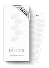 ohora N Bare Crystal wraps close-up, easy-at-home application for salon-quality nails.