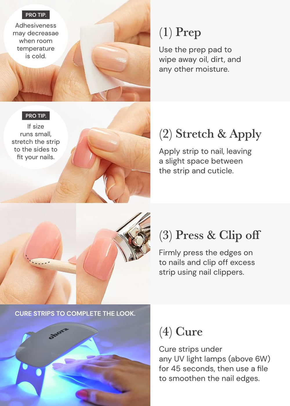 Ohora N Bare Peach vegan and cruelty-free packaging and product claim.