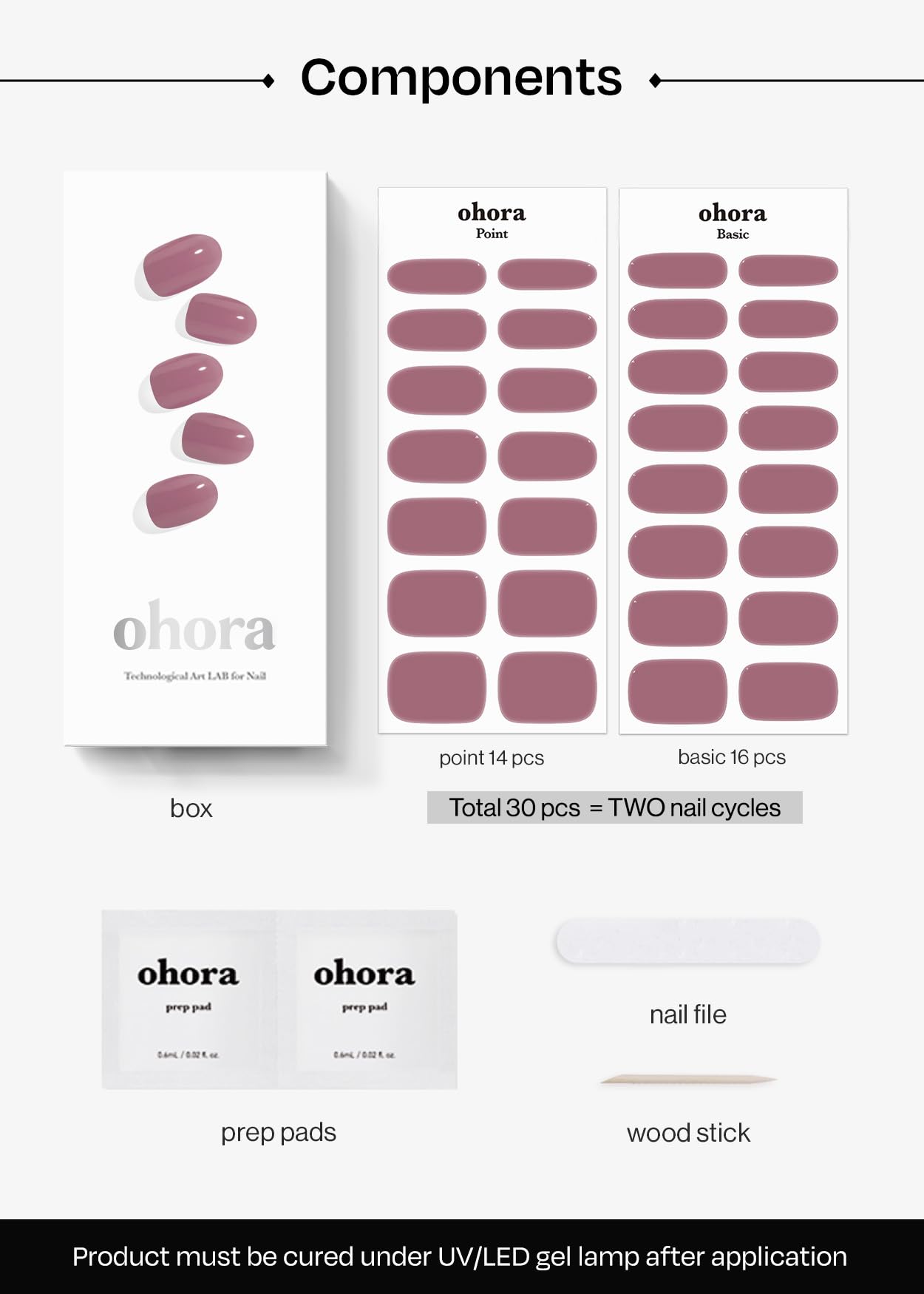 ohora N Bare Plum close-up shows glossy purple finish