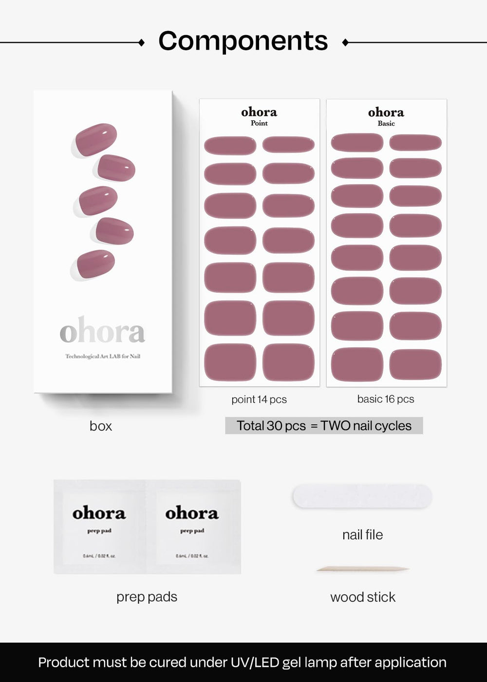 ohora N Bare Plum close-up shows glossy purple finish