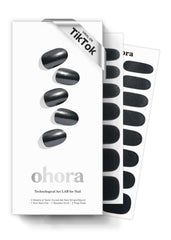 ohora nboba chrome box open shows the complete set for DIY salon nails