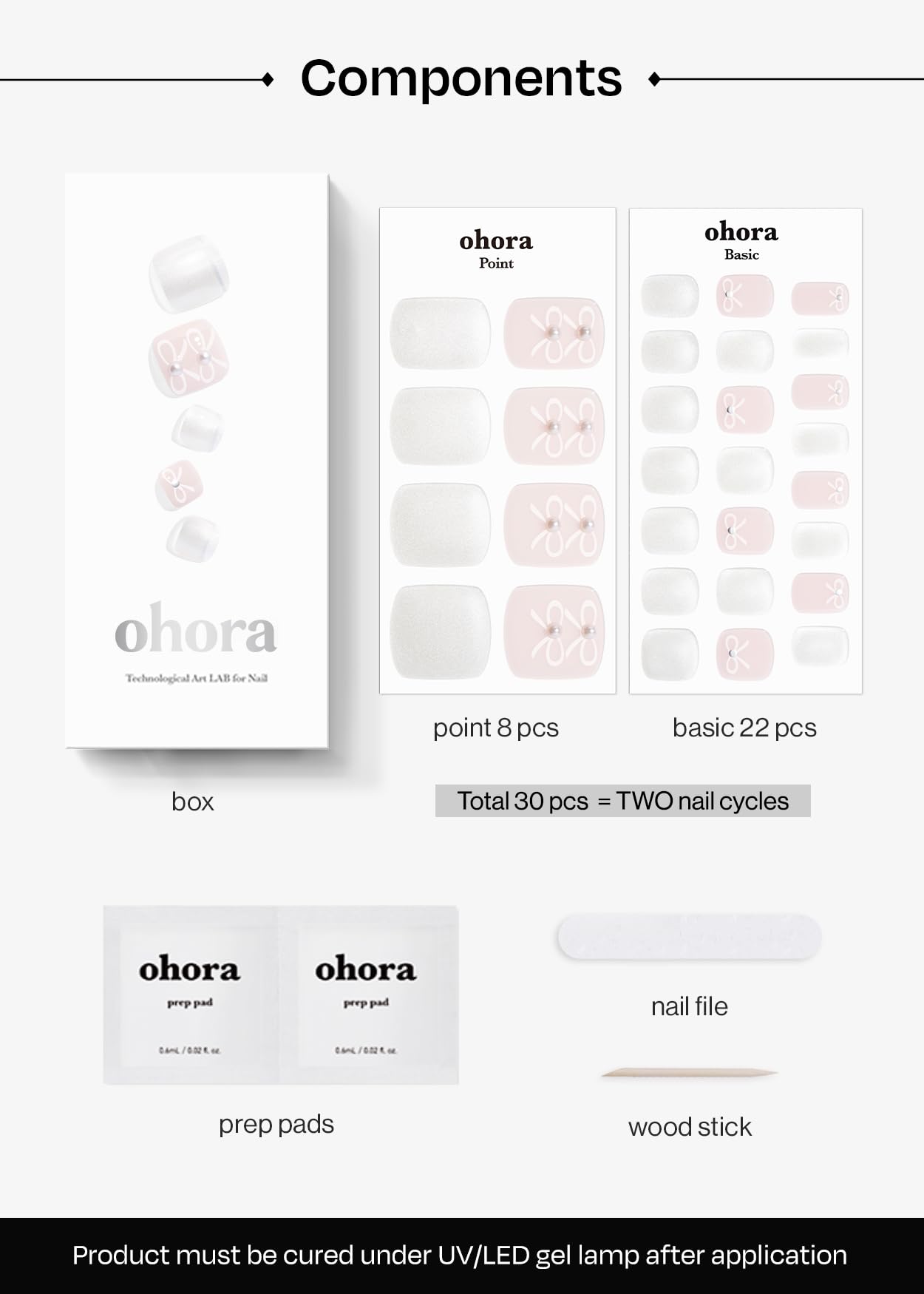 Ohora P Lily vegan-friendly gel wraps for cruelty-free style.