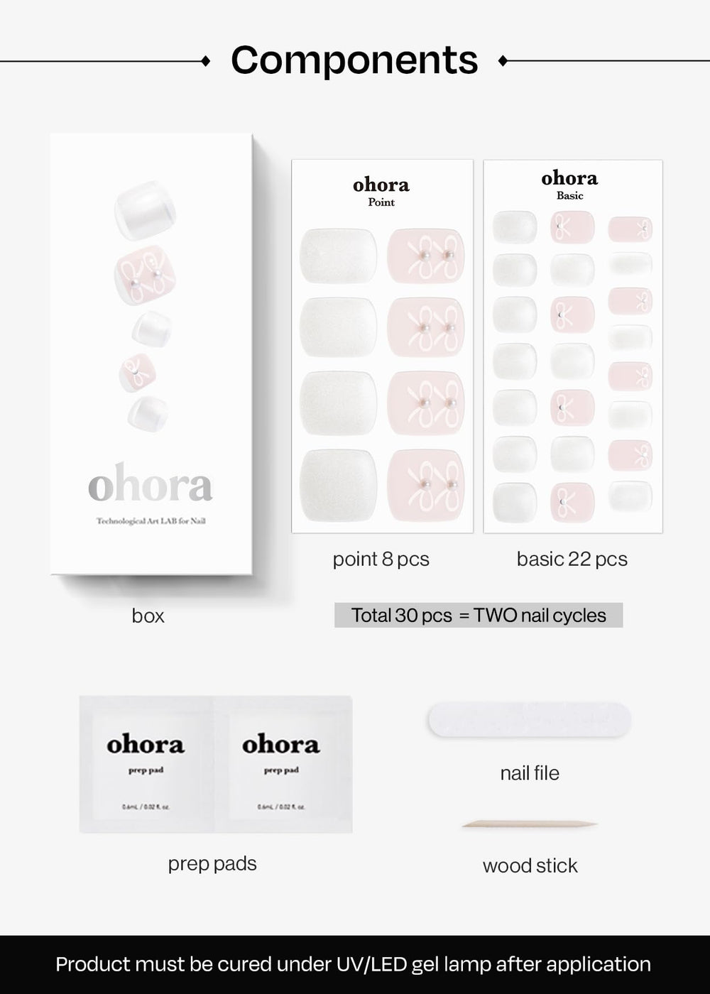 Ohora P Lily vegan-friendly gel wraps for cruelty-free style.