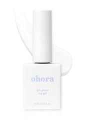 ohora Pro Glossy Top Gel bottle and packaging for salon-grade shine.