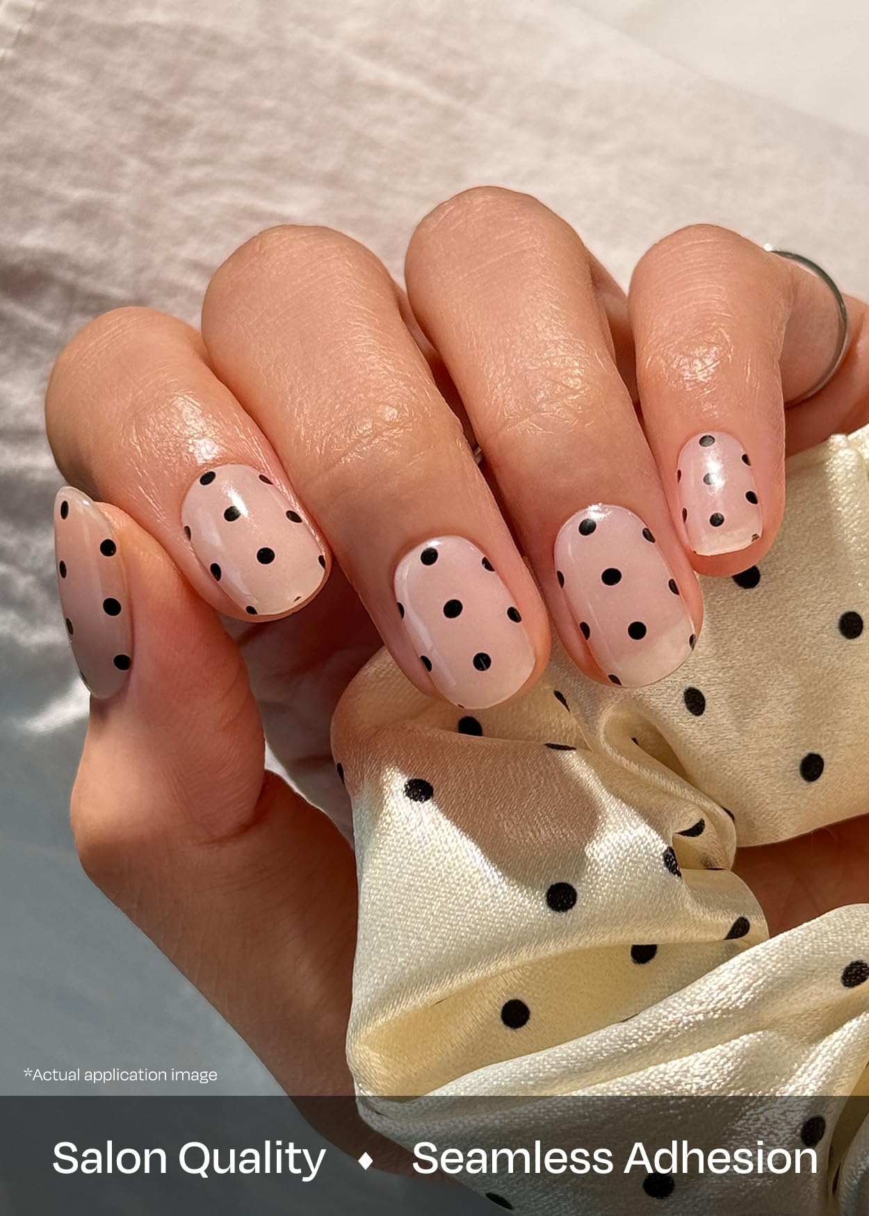 Ohora N Polka Noir prep pads help clean nails for lasting wear.