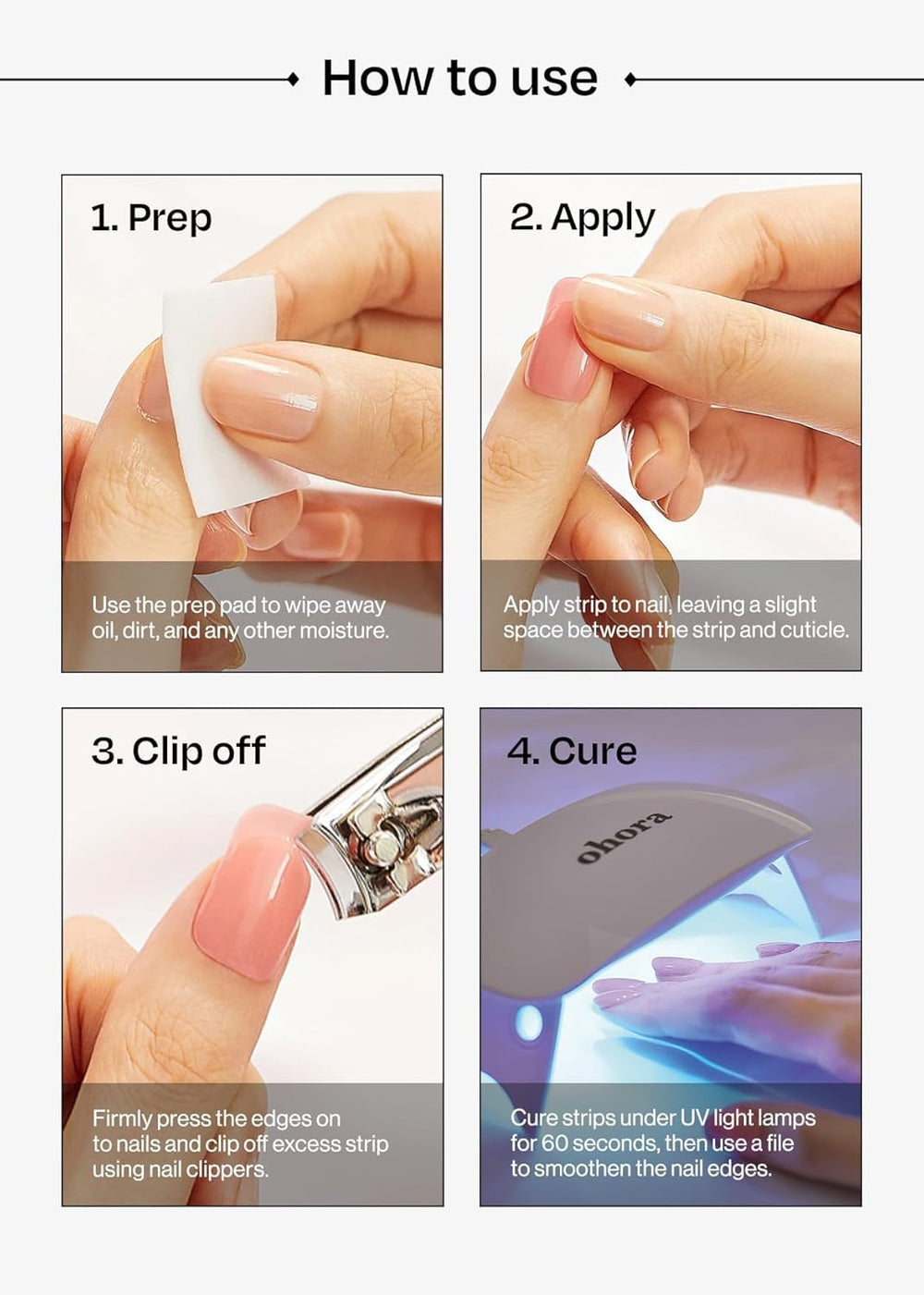 ohora two-week wear when fully cured under UV lamp