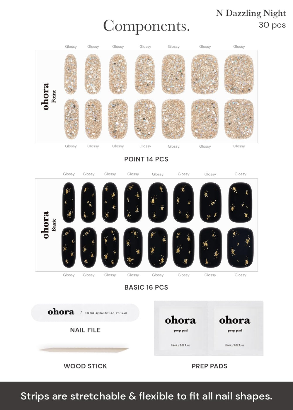ohora wooden stick included for precise wrap handling