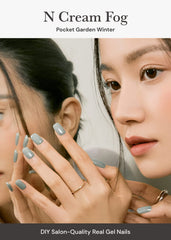 ohora Cream Fog color swatches showing green gel finish shade
