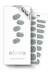 ohora semi cured gel nail strips Cream Fog packaging for at-home use