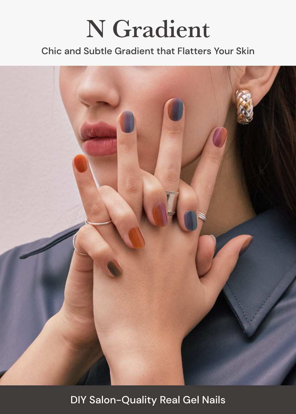 ohora N Gradient blue ombre swatches showing color range