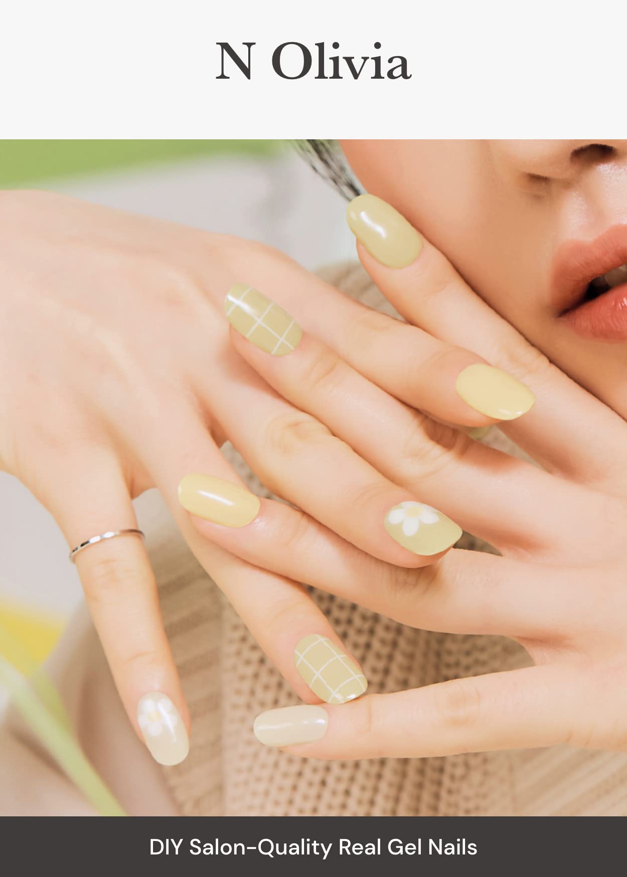 ohora N Olivia green pattern wraps for long-lasting wear with UV/LED curing.