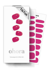 ohora semi cured nail strips box with 30 wraps for at home manicure