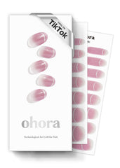 Ohora pink semi-cured nail strips for easy at-home salon-quality manicure.