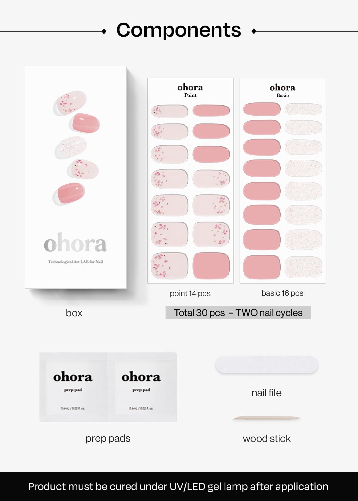 ohora uv-led lamp curing compatible for flexible at home use