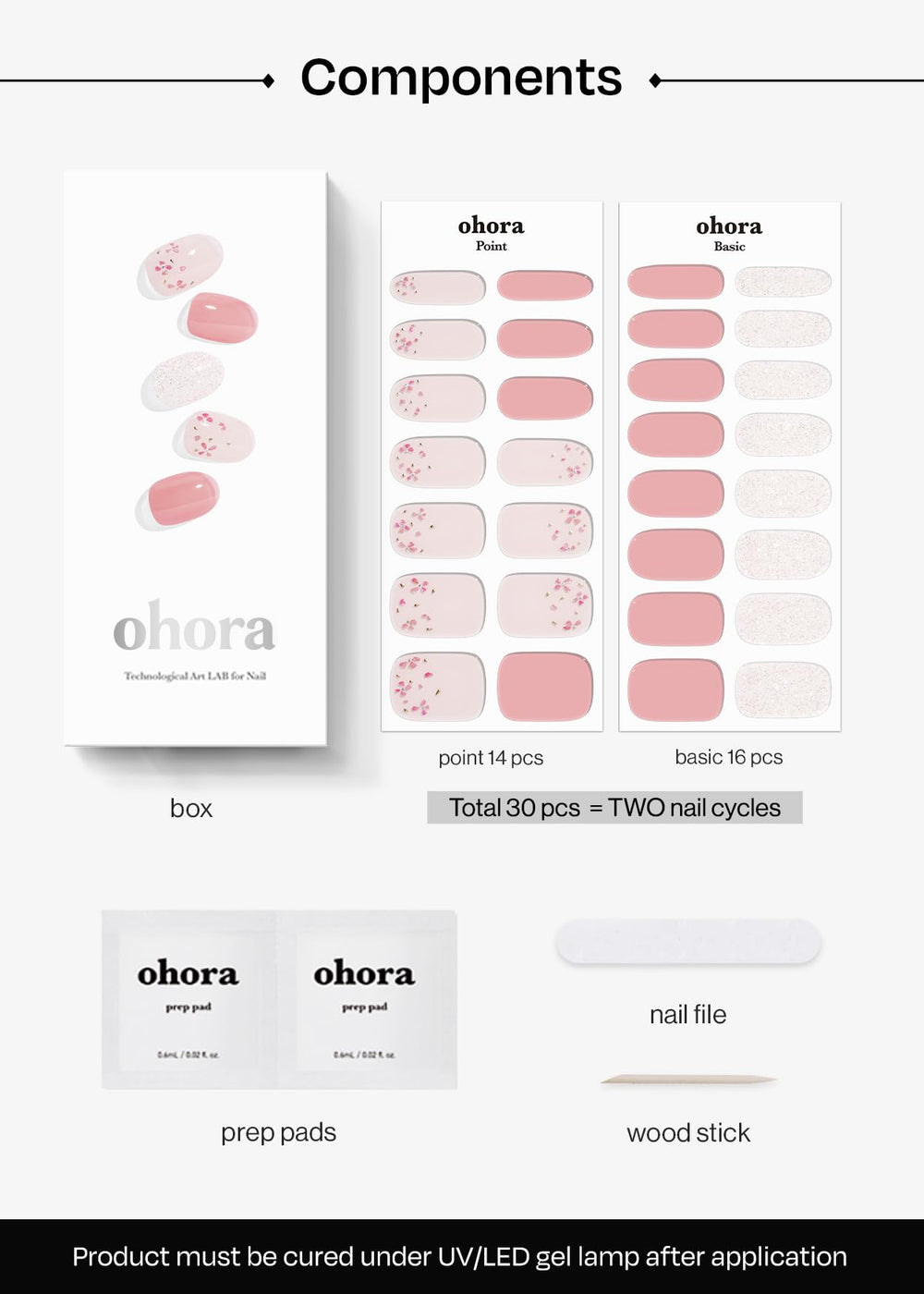 ohora uv-led lamp curing compatible for flexible at home use