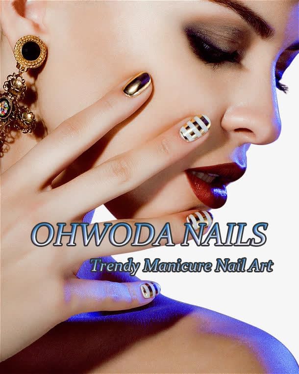 OHWODA paper box packaging keeps 24 nails organized and portable.