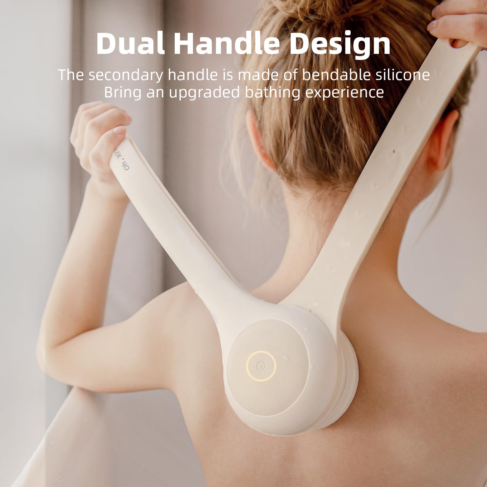 OhXiyu electric body brush under IPX7 waterproof performance in shower