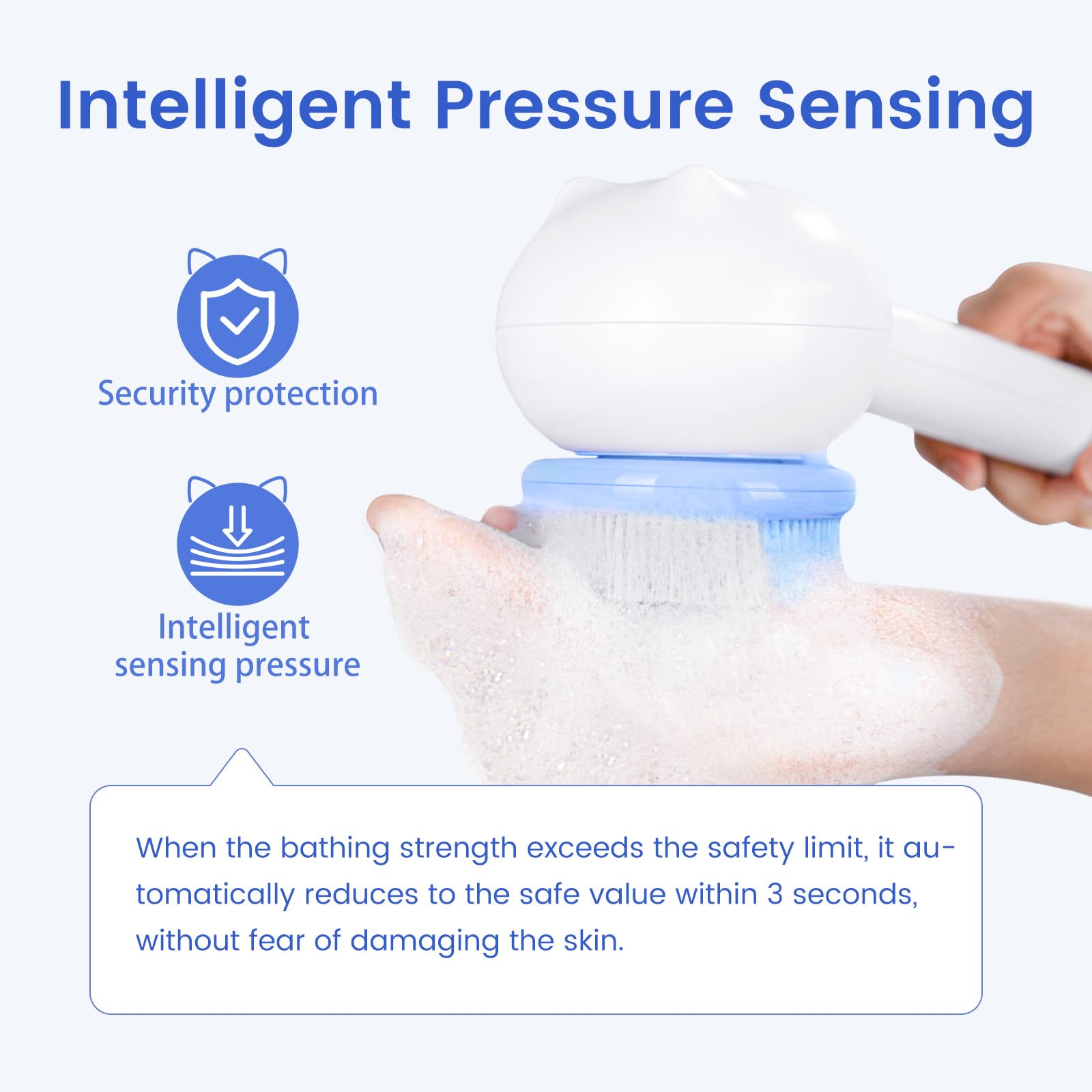 Oh,XIYU IPX7 waterproof back scrubber designed for safe shower use.
