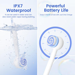 Oh,XIYU back scrubber with two interchangeable heads for cleansing and hydration.