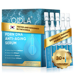 OIDLA Salmon DNA Serum packaging with hygienic tubes preserves potency and freshness.