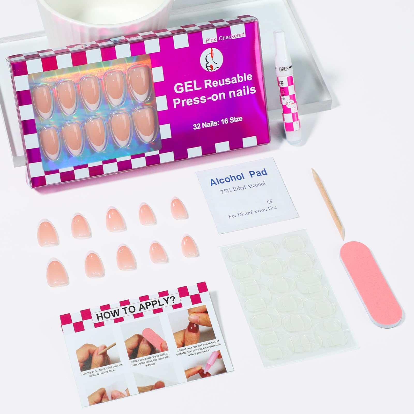OIFEN nail glue included bottle ensuring secure, reliable adhesion.