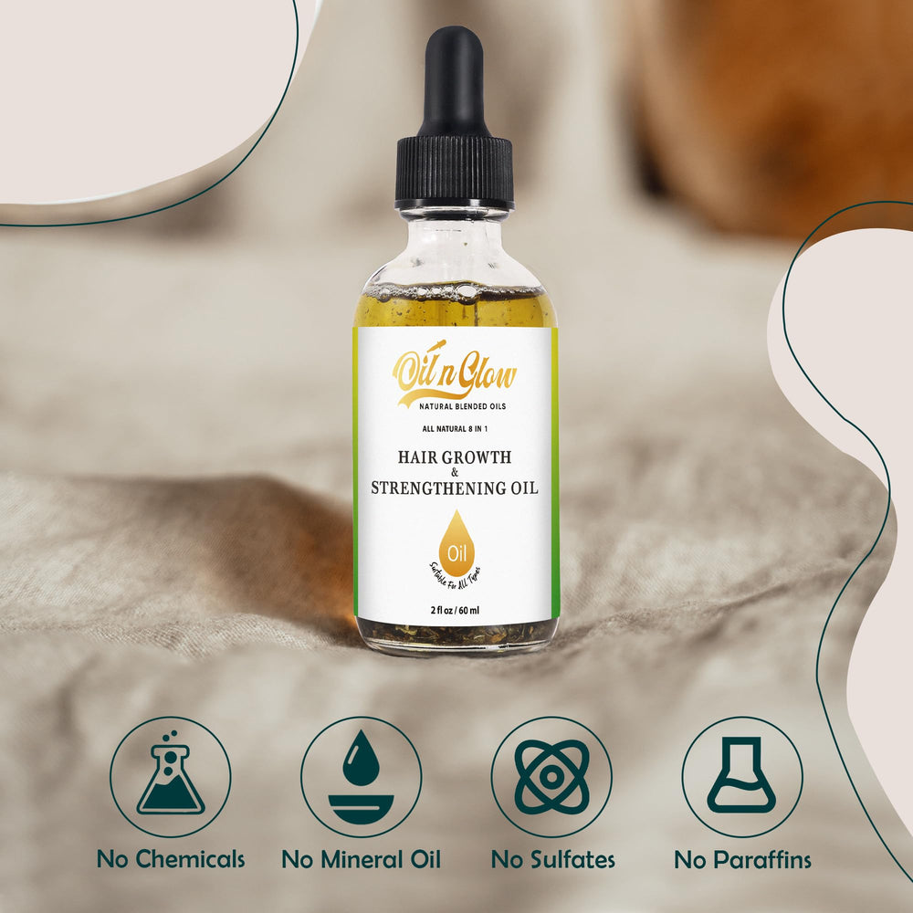 OilnGlow bottle with USDA label signaling organic certification.