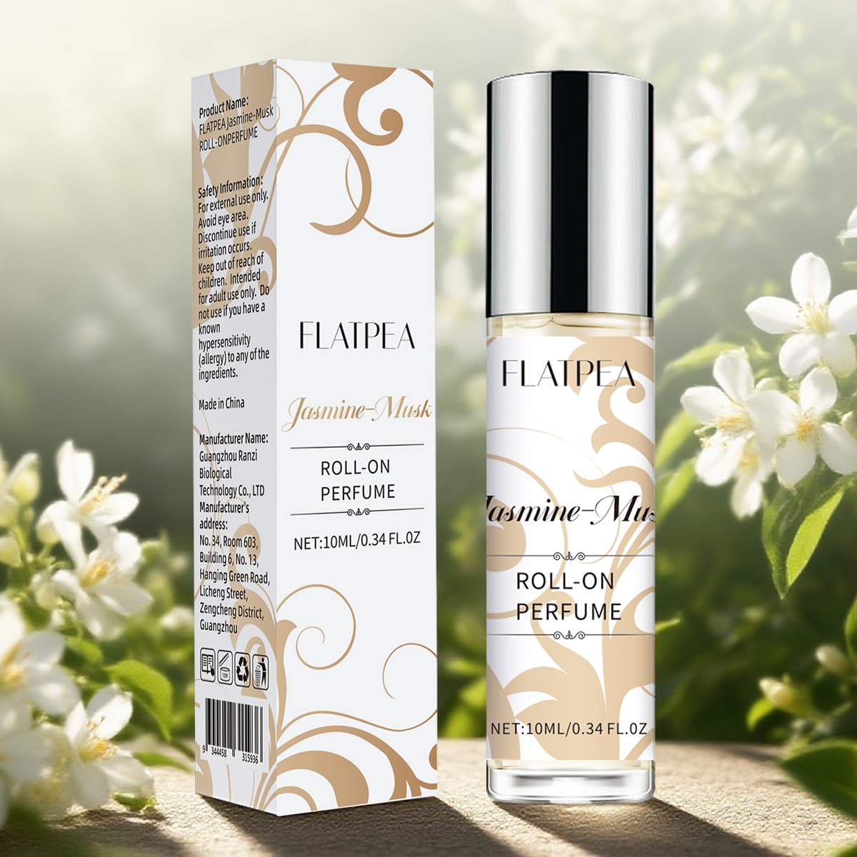OINSOES Jasmine Musk Roll-On at a wedding guest event, compact and elegant.