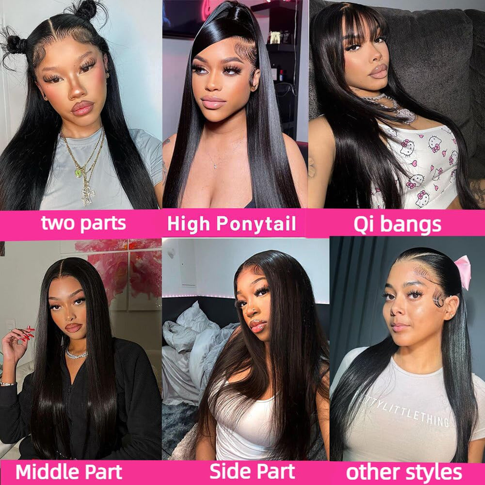 Oiosir 4-inch deep parting for versatile styling options.