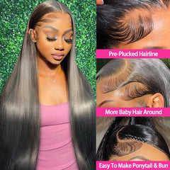 Oiosir HD 13x4 lace front with baby hair for seamless parting.