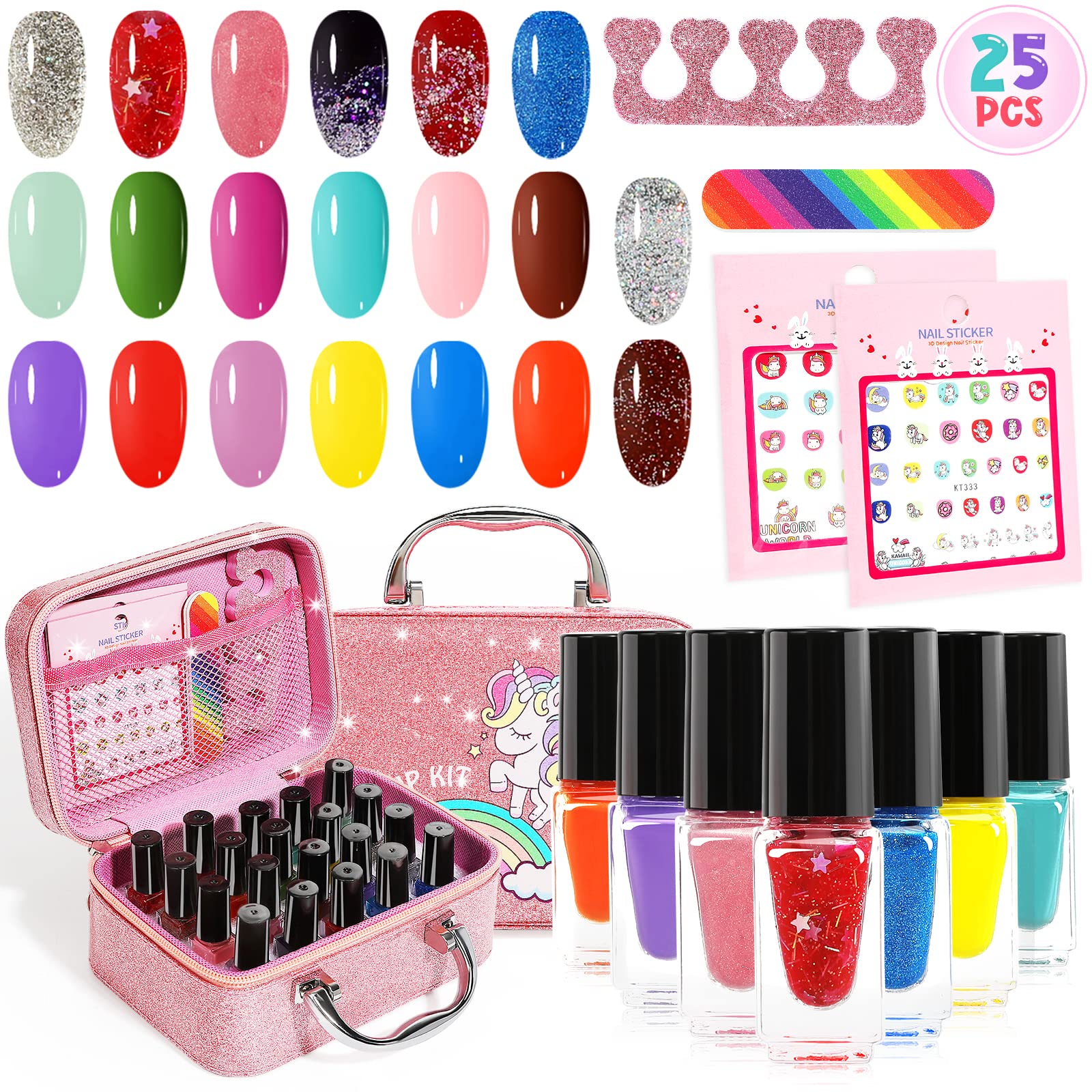 Oisacirg kids nail polish set packaging, ideal for gifting and storage.