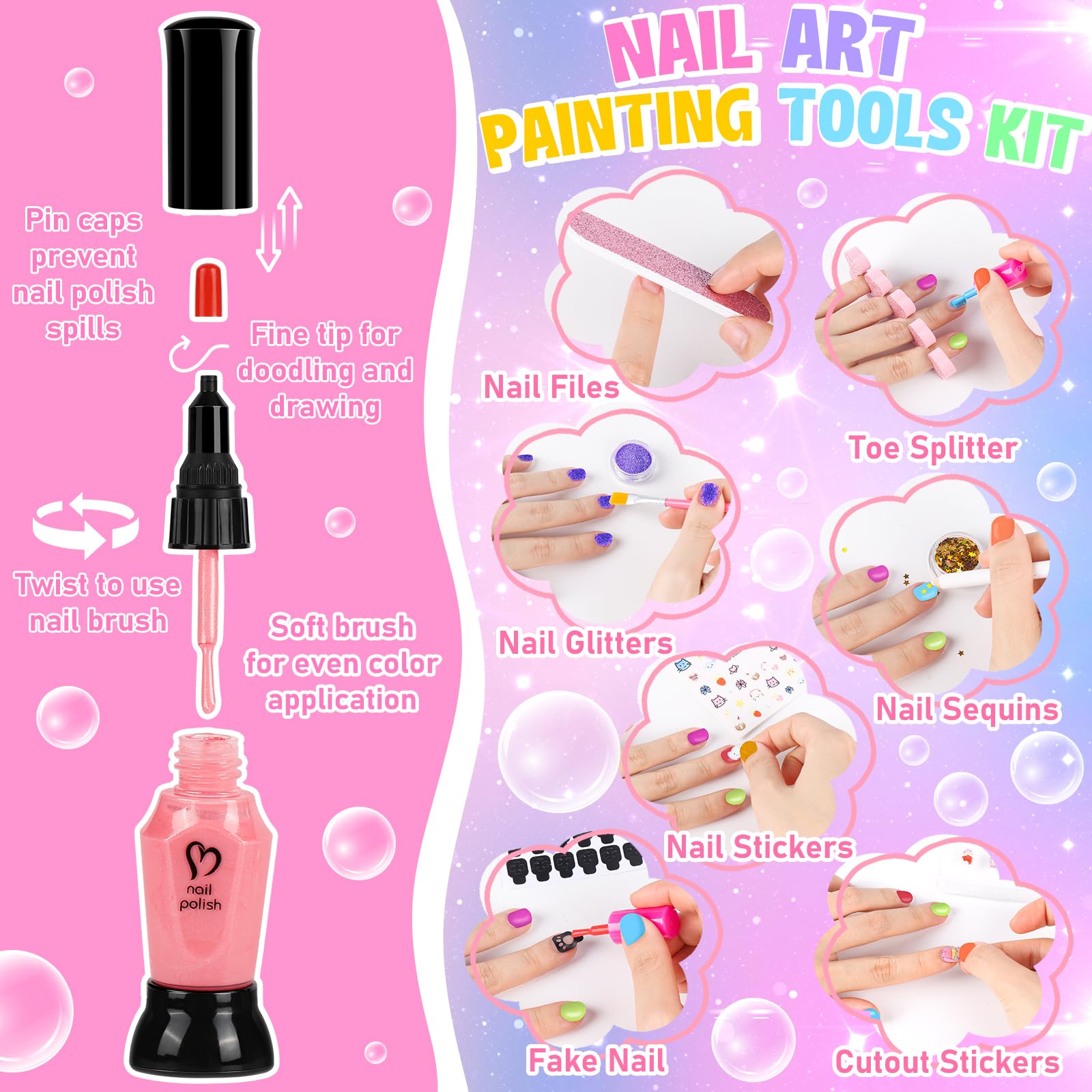 Oisacirg polish pens provide precise decorating for tiny nails.
