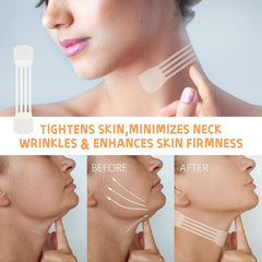 OJJ Neck Tape Lifting Invisible close-up reveals skin-tone blend for invisible wear.