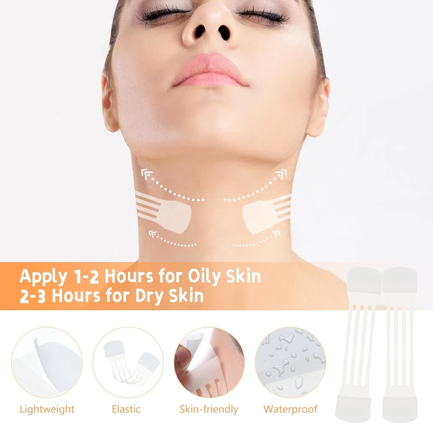OJJ 4 bands 20 patches product image highlights flexible neck contour options.