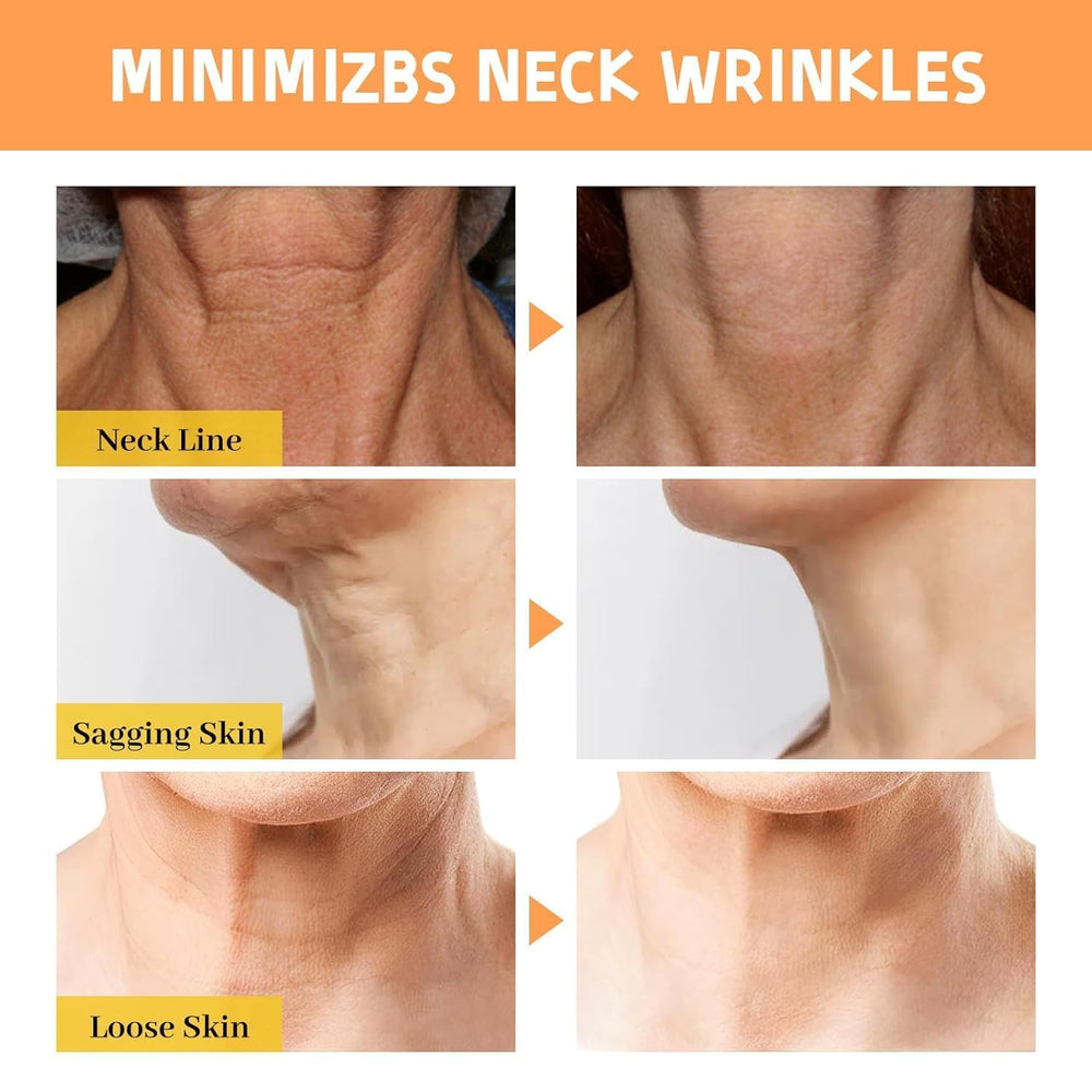 OJJ Neck Tape Lifting Invisible on neck demonstrates discreet lift with comfortable feel.