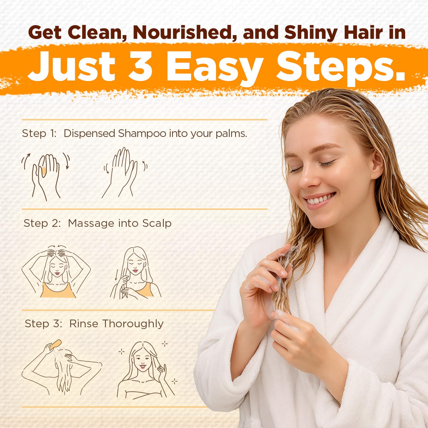 Okaga Batana Oil Shampoo scalp-care application suggests invigorating care for thinning hair.