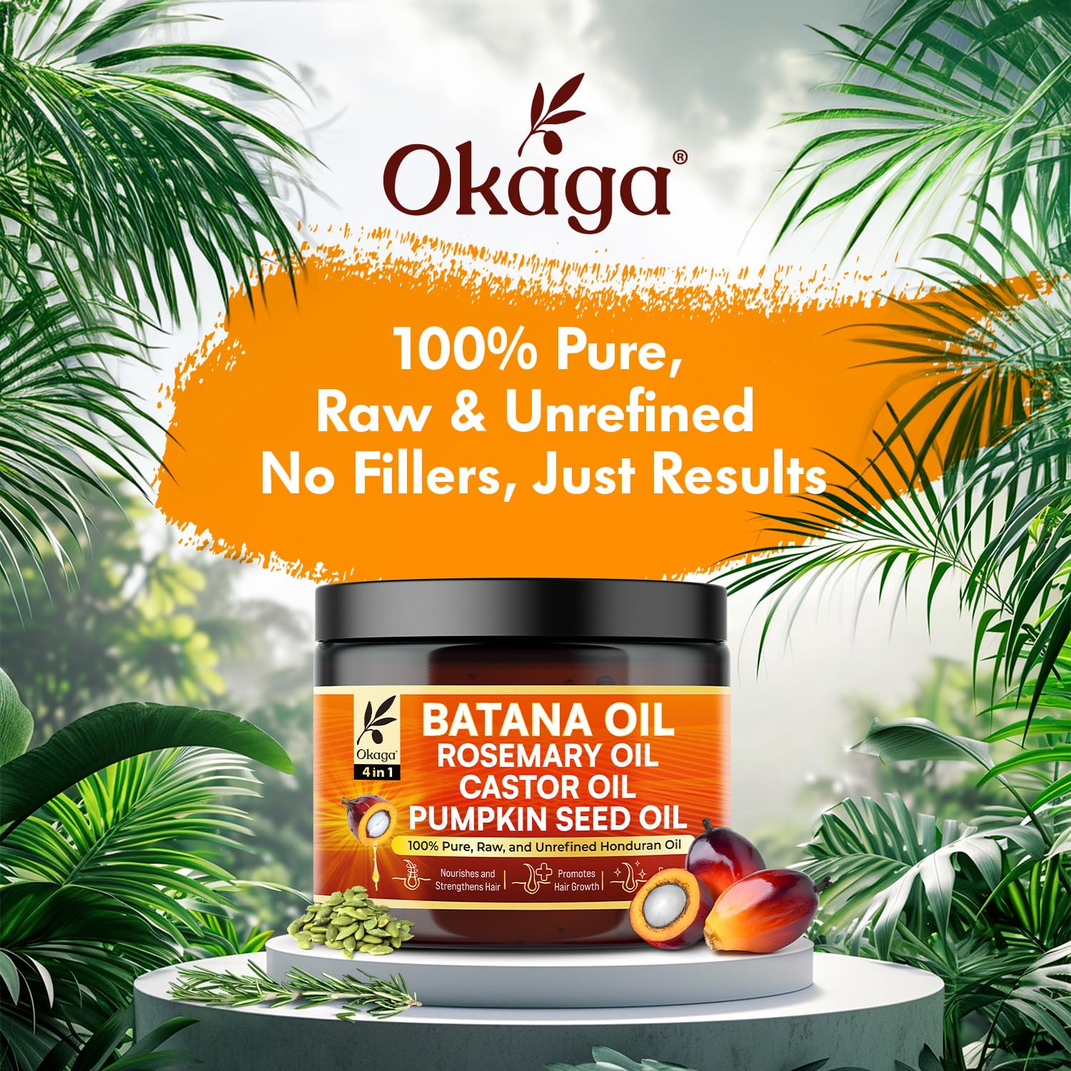 Okaga Batana Oil texture appears lightweight and fast-absorbing.