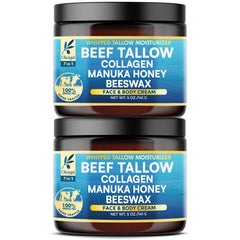 Okaga Beef Tallow Balm jar closeup showing rich hydration for dry skin