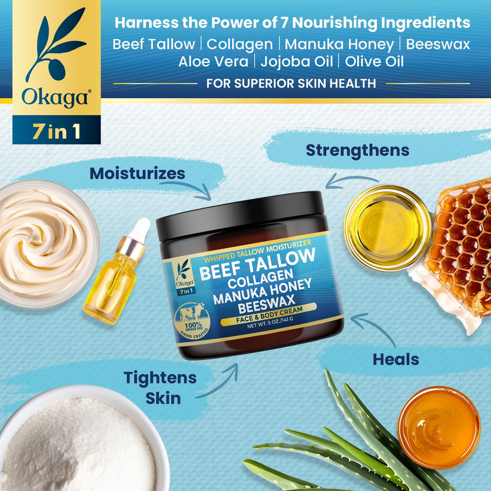 Okaga balm texture and scoop demonstrates fast-absorbing moisture without grease