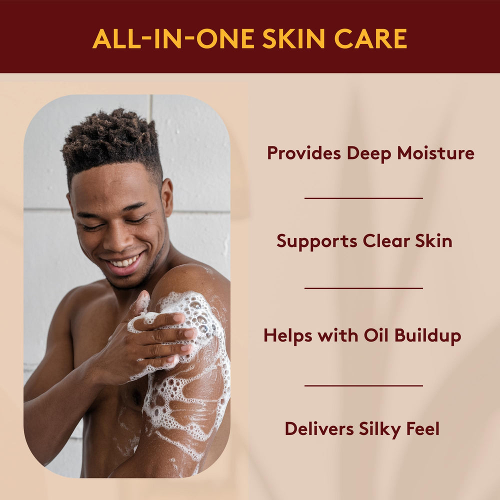 OKAY African Black Soap Liquid jasmine oil aroma.