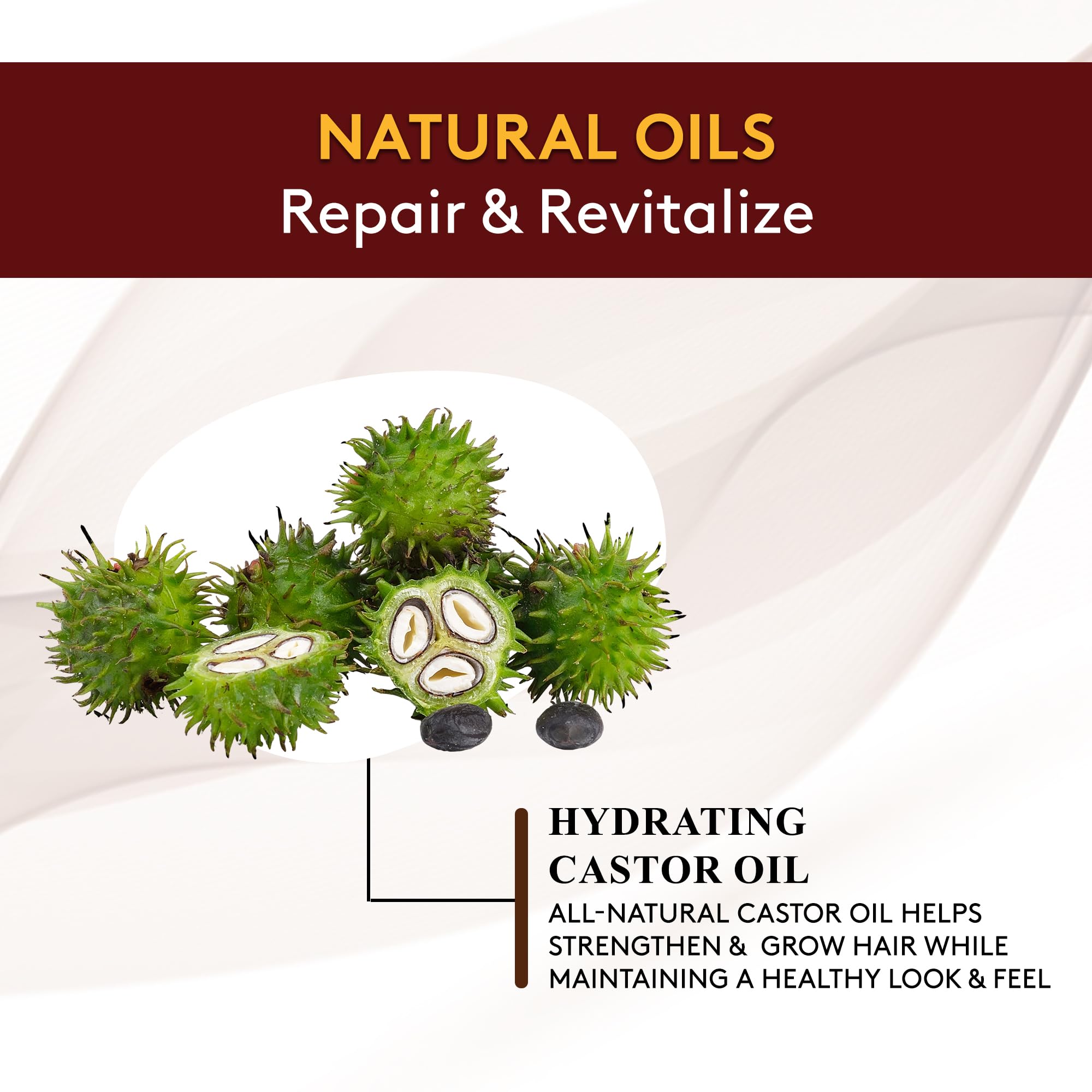 OKAY castor oil soft beard showcases improved manageability and softness