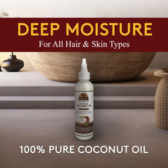 OKAY coconut oil hair-treatment highlights deep conditioning and shine