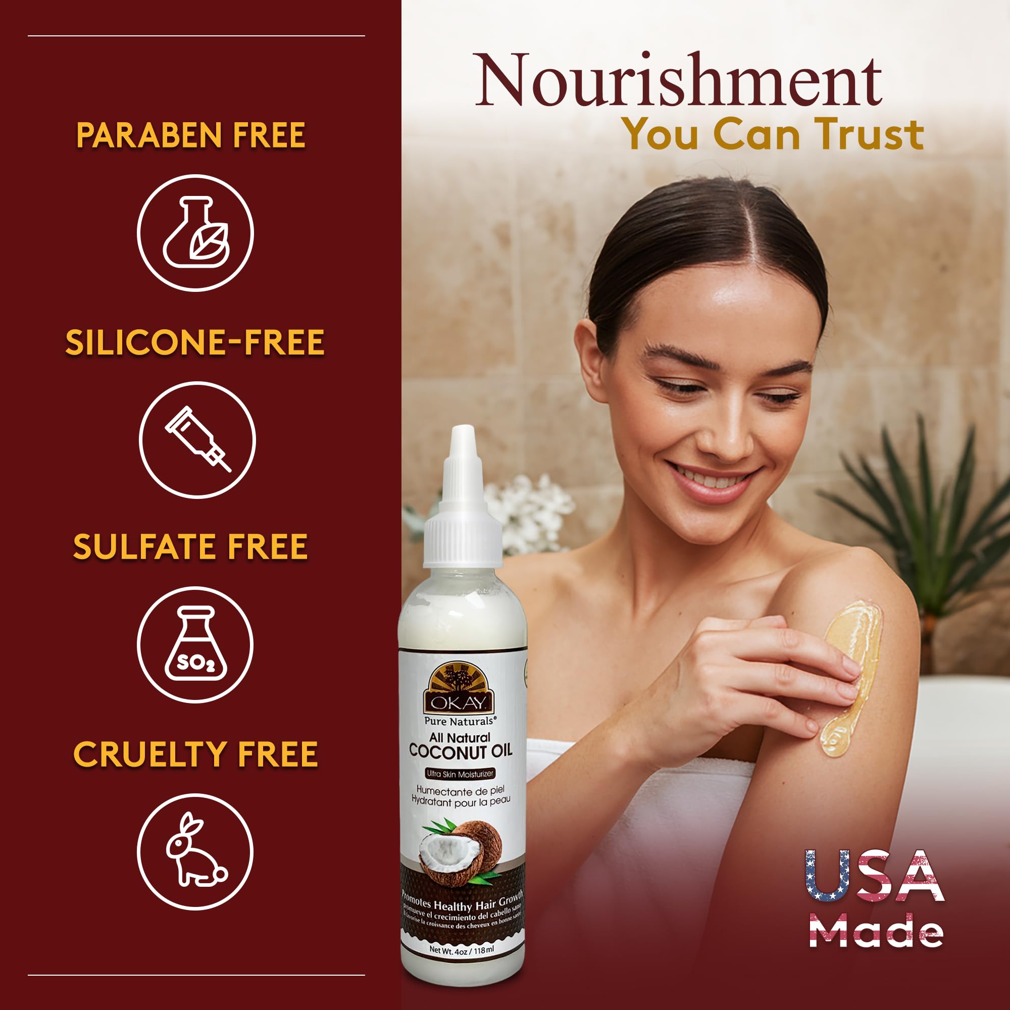 OKAY coconut oil makeup-remover offers gentle cleansing and simple removal