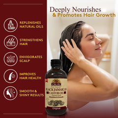 Okay Pure Naturals Castor Oil supports hair growth and scalp conditioning.