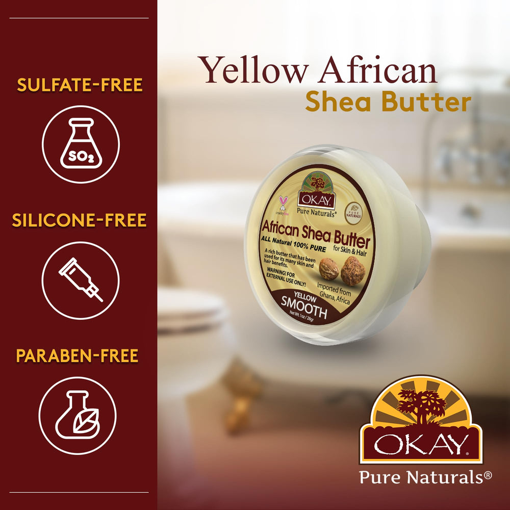 OKAY Shea Butter face application demonstrates quick absorption for daily care.