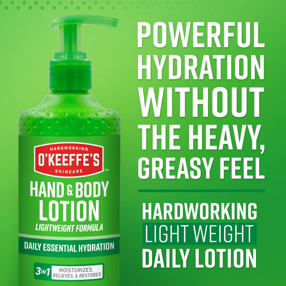 O'Keeffe's two-pack box highlights value and ongoing dryness relief.