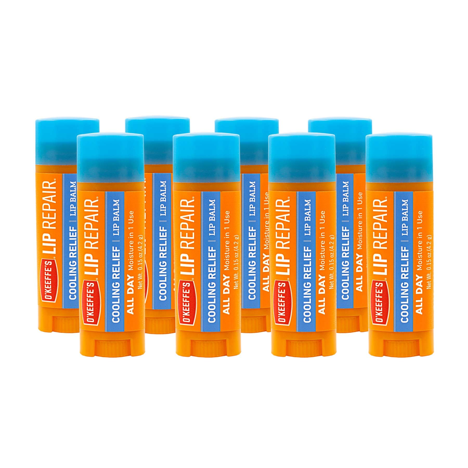 O'Keeffe's Cooling Relief Lip Repair tube front view for on the go hydration.