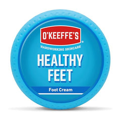 Closeup of O’Keeffe’s Healthy Feet cream texture for effective moisturization